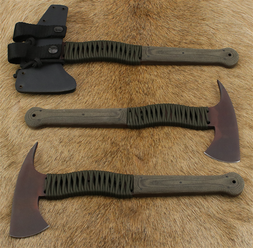 Wild Bill Axe with Micarta/Cord Wrap Handle 
