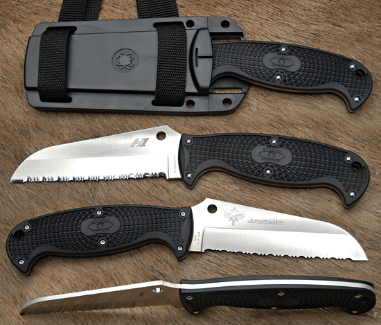 FB24SBK Jumpmaster Serrated W/Sheath              